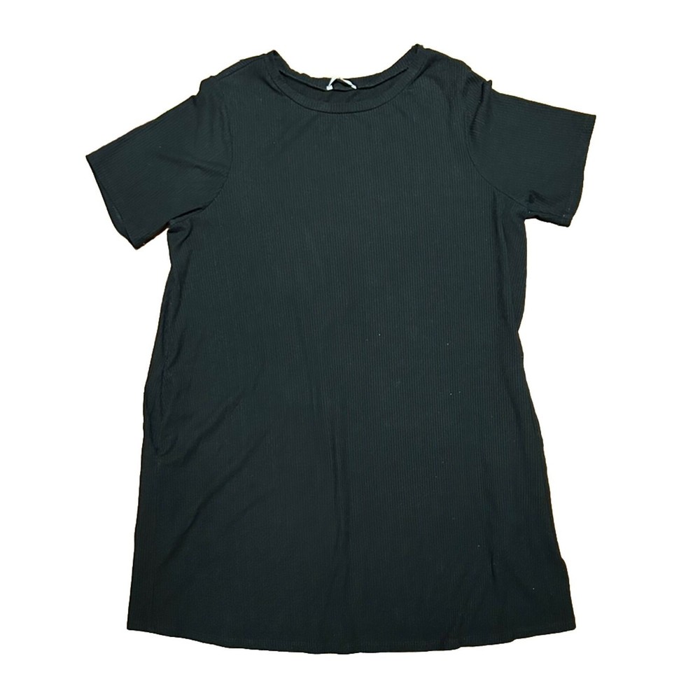 Reformation Jeans T Shirt Dress TENCEL Lyocell 1X Black